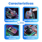 Transmisor FM que convierte la radio del carro a Bluetooth para escuchar música